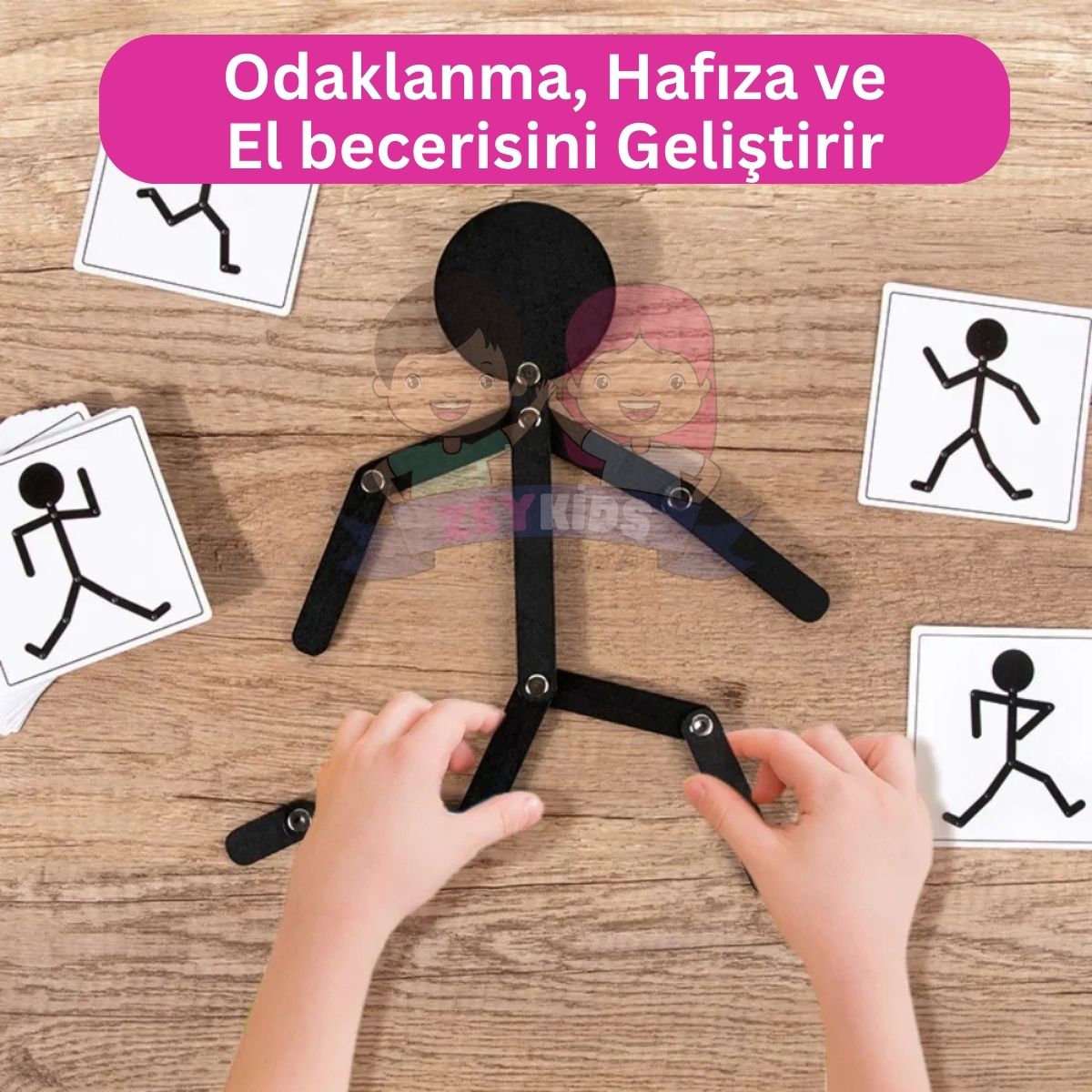 Kırılmayan ZeyStick Man®  Eğitici Beceri Oyunu