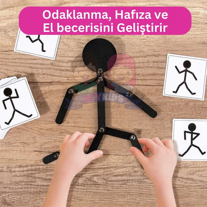 Kırılmayan ZeyStick Man®  Eğitici Beceri Oyunu